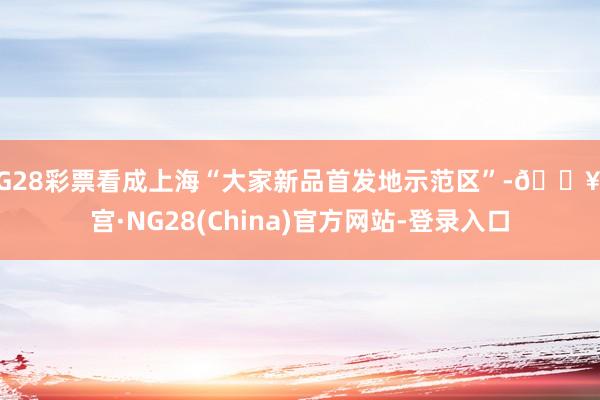NG28彩票看成上海“大家新品首发地示范区”-🔥南宫·NG28(China)官方网站-登录入口