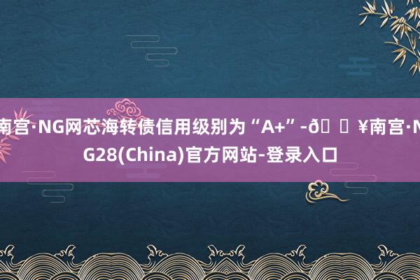 南宫·NG网芯海转债信用级别为“A+”-🔥南宫·NG28(China)官方网站-登录入口