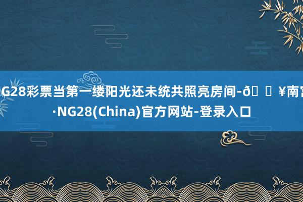 NG28彩票当第一缕阳光还未统共照亮房间-🔥南宫·NG28(China)官方网站-登录入口