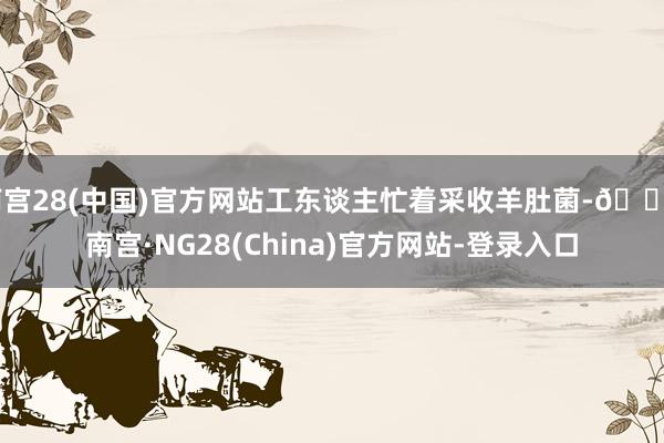 南宫28(中国)官方网站工东谈主忙着采收羊肚菌-🔥南宫·NG28(China)官方网站-登录入口