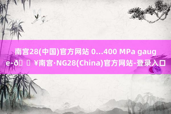 南宫28(中国)官方网站 0...400 MPa gauge-🔥南宫·NG28(China)官方网站-登录入口