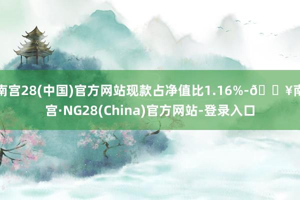 南宫28(中国)官方网站现款占净值比1.16%-🔥南宫·NG28(China)官方网站-登录入口