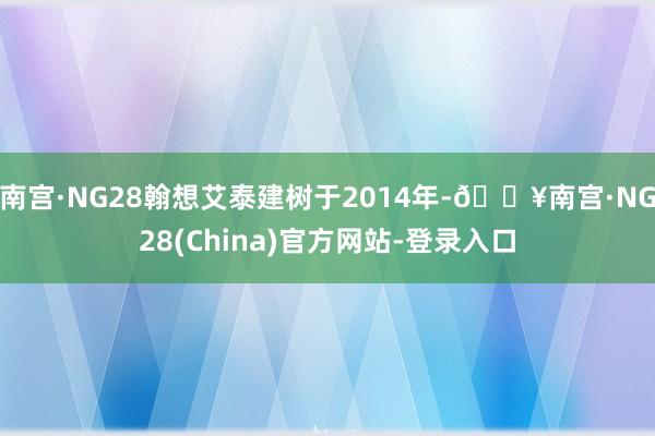 南宫·NG28翰想艾泰建树于2014年-🔥南宫·NG28(China)官方网站-登录入口