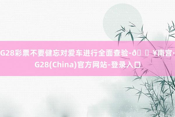 NG28彩票不要健忘对爱车进行全面查验-🔥南宫·NG28(China)官方网站-登录入口