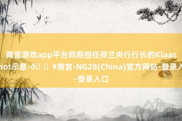 南宫游戏app平台　　同期担任荷兰央行行长的Klaas Knot示意-🔥南宫·NG28(China)官方网站-登录入口