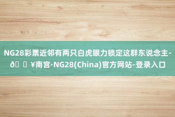 NG28彩票近邻有两只白虎眼力锁定这群东说念主-🔥南宫·NG28(China)官方网站-登录入口