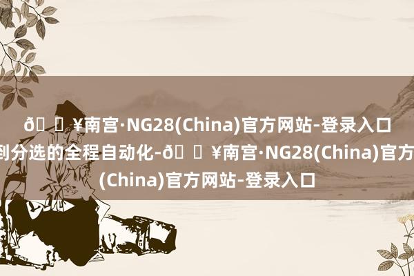 🔥南宫·NG28(China)官方网站-登录入口罢了了从检测到分选的全程自动化-🔥南宫·NG28(China)官方网站-登录入口