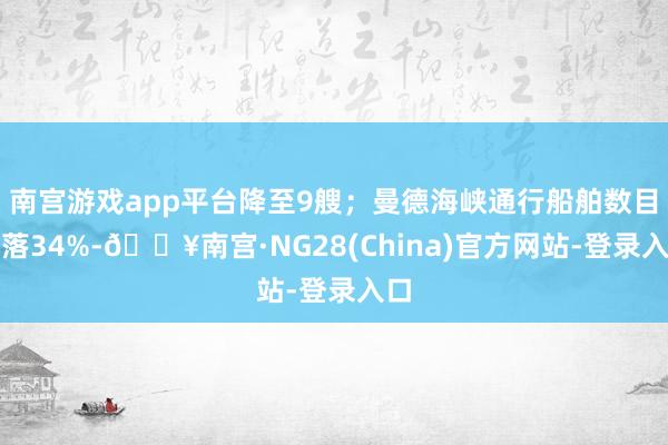 南宫游戏app平台降至9艘；曼德海峡通行船舶数目着落34%-🔥南宫·NG28(China)官方网站-登录入口